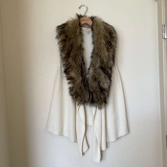 Michael Kors Faux Fur Vest Large